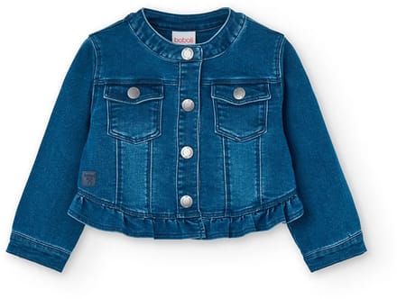 Boboli Denim Knit Jas Blauw 7 Years Kinderen