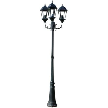 vidaXL LED Buitenlamp - Ovaal, Zwart, 50 cm