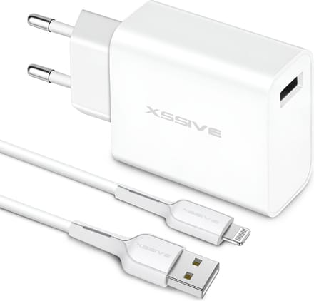 Oplader met Lightning Kabel 1 Meter - Geschikt voor iPhone X, Xs, Xr, Xs Max, 8 Plus, 7, SE