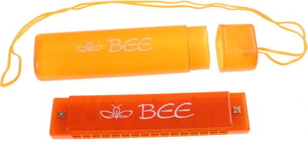 Toi-toys Mondharmonica Bee In Opbergetui 13 Cm Oranje