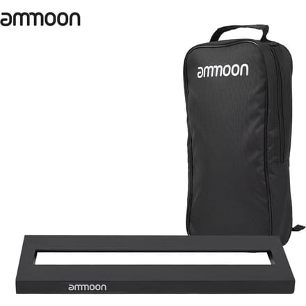 Ammoon DB-1 Mini Aluminiumlegering Gitaarpedaalbord met Draagtas Tapes black