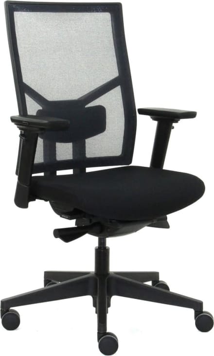 Workliving Zuidas Mesh Black Edition - Ergonomische Bureaustoel (N)EN 1335