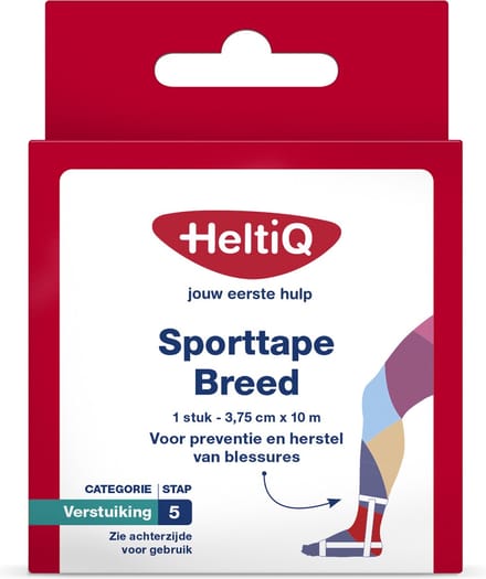 Heltiq Sporttape breed 3.75 x 10m 1 Stuks