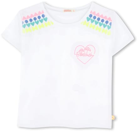 Billieblush U20931 T-shirt Met Korte Mouwen Wit 5 Years Meisje