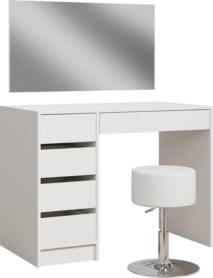 Vicco Thalia Kaptafel – 100 cm met kruk Wit