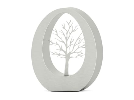 Urnencenter© RVS urn Oval Tree - 3.5 Liter