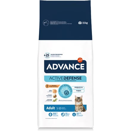 2x15kg Advance Adult Kip & Rijst Kattenvoer