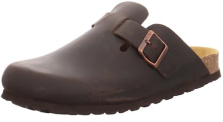 Natural Sense unisex pantoffels klomp leer bruin 1152534