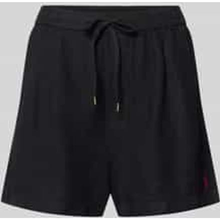 regular fit linnen short met trekkoord