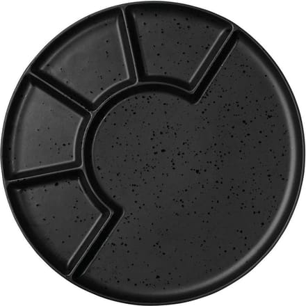 ASA Selection Gourmetbord Coppa Kuro - Porselein - Zwart - ø 24 cm