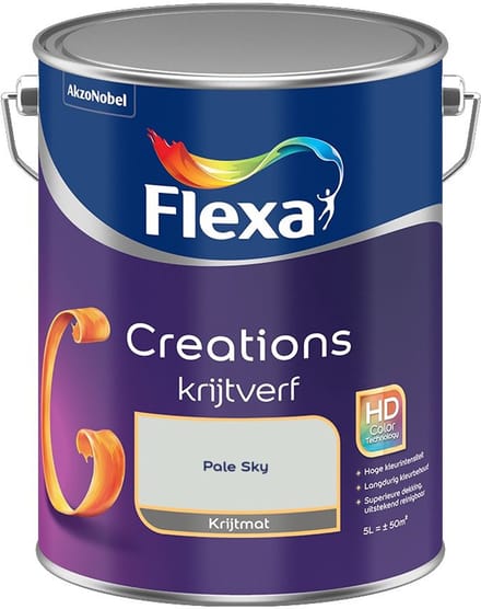Flexa - Creations Muurverf Krijt - Pale Sky - Mengverf - 5 L