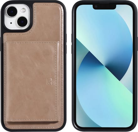 UNIQ Accessory Rose Gold Back Cover Wallet Case voor Apple iPhone 14 Plus - Pu Leer, Bescherming van Telefoon.