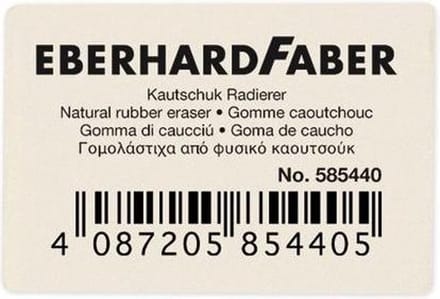 Eberhard Faber gum - voor potlood - wit