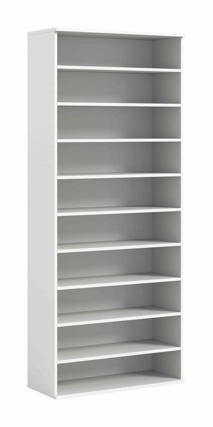 Projectxschoenenrek wit NB - 34x80x191cm