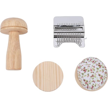 Mini Kit d'Outils de Raccommodage DIY Outil de Réparation de Tricot Ensemble de Patchs avec 50 Fils pour Raccommoder Chaussettes Jeans Pulls Type 2