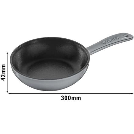 STAUB PANS - Koekenpan - Ø 160mm - Gietijzer - Grafietgrijs