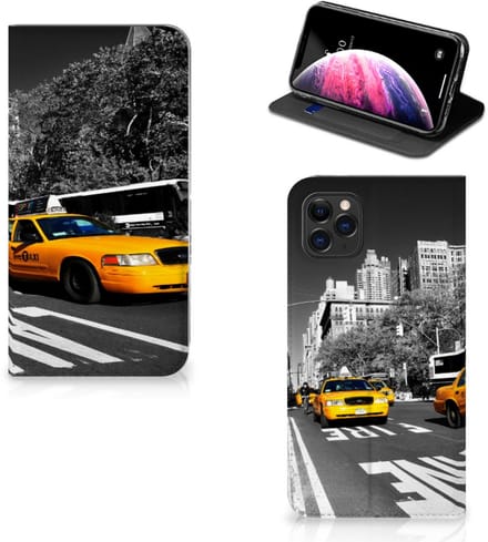Apple iPhone 11 Pro Max Book Cover New York Taxi