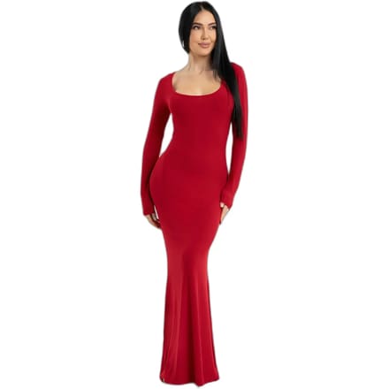 Damesjurk met lange mouwen Gym Glamour Flexi Maxi