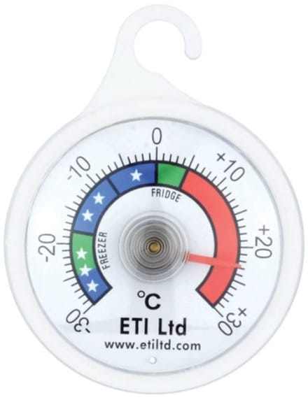 ETI - Koelkastthermometer 52mm - Nauwkeurige Koelkast & Diepvries Thermometer