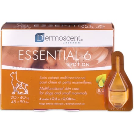 Dermoscent 6 Spot-On Hond 20-40Kg Pipet 2,4Ml 4x2,4 Unidosis-pipetten