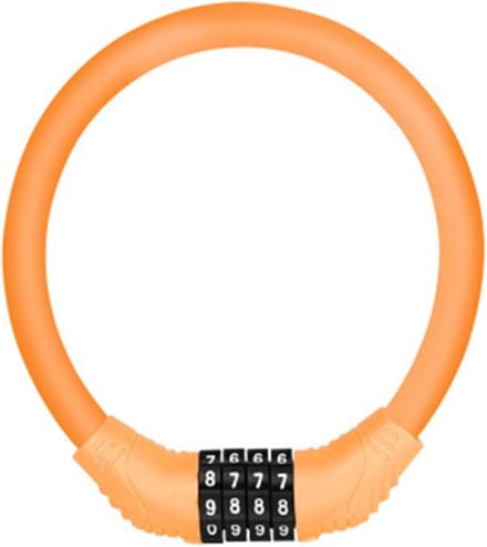 Fiets Kabel - Scooter Slot - Veilig Transport - 4-Cijferig Code - 18 cm - Oranje
