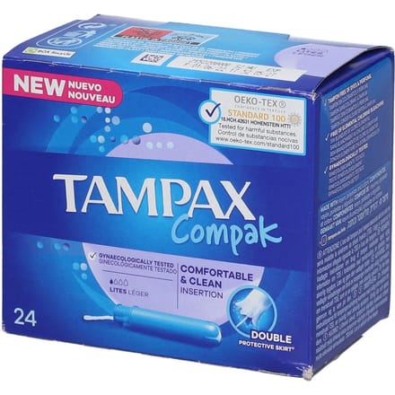 Tampax Compak Lites Tampons 24 Tampon