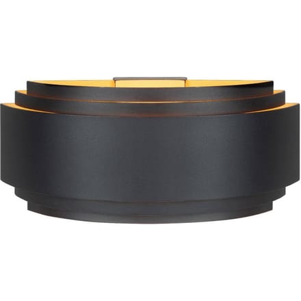 HighLight Wandlamp Sofia, zwart, breedte 30 cm, aluminium, E14
