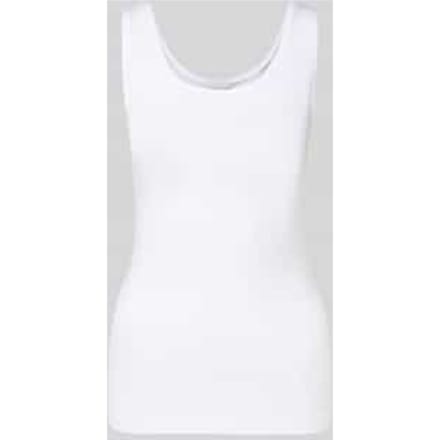 slim fit top met ronde hals