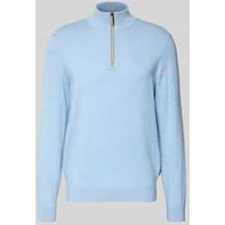 Bugatti - Trui Lichtblauw Bugatti Herren Pullover 1/1 Arm Lichtblauw 7500-15510e