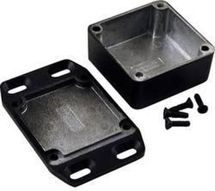 Hammond Electronics 1590LLBFLBK – Universele behuizing – 50 x 50 x 25 mm – Aluminium – Zwart