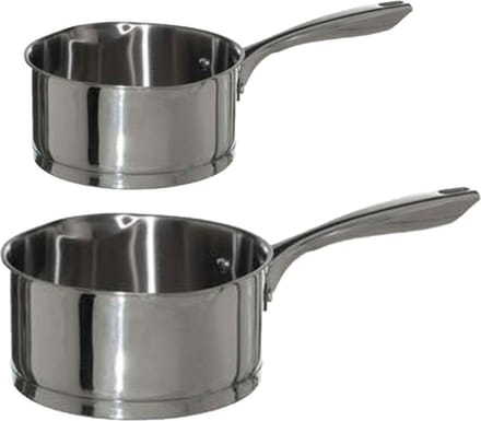 5Five - Steelpannen - Alle warmtebronnen - Set 2x - Dia 16 en 20 cm