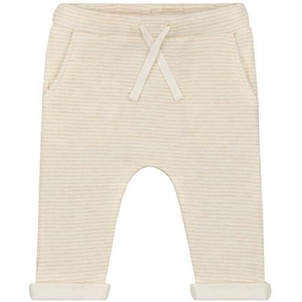 Prénatal newborn broek dubbeldoek Beigebrown 56 unisex