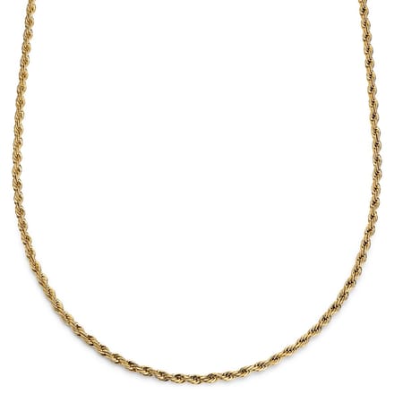 Essentials | 4 mm Goudkleurige Ketting met Gedraaide Schakels
