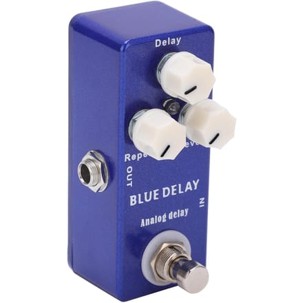 Gitaareffectpedaal Mini Blauwe Delay Analoog True Bypass Verstelbaar Instrument Accessoire Deel blue