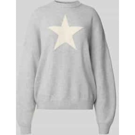 Oversized gebreide pullover met ronde hals