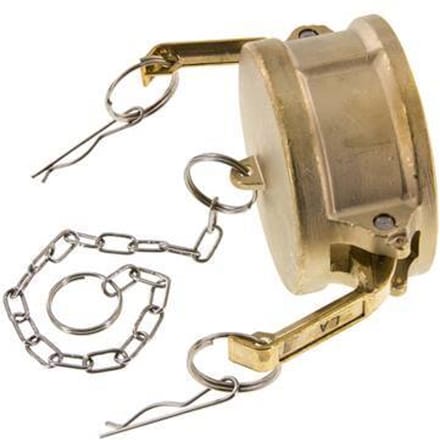 Camlock DN 75 (3'') Koppeling MessingEnd Cap Type DC MIL-C-27487