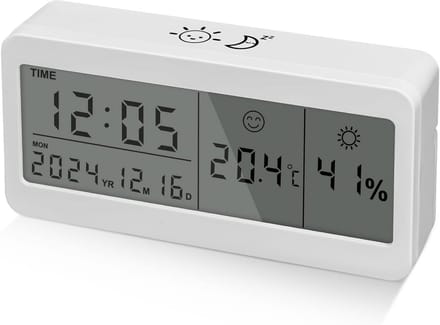 Digitale Wekker met Weekendmodus, Snooze en Binnentemperatuur Weergave
