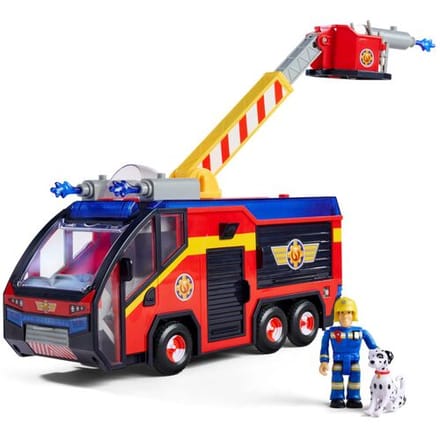 Simba Brandweerman Sam brandweerauto Jupiter speelgoedvoertuig met licht en geluid 32 cm.