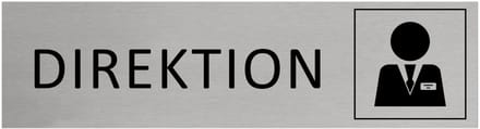 CombiCraft Aluminium Deurbordje "Direktion " 165x45mm met tape