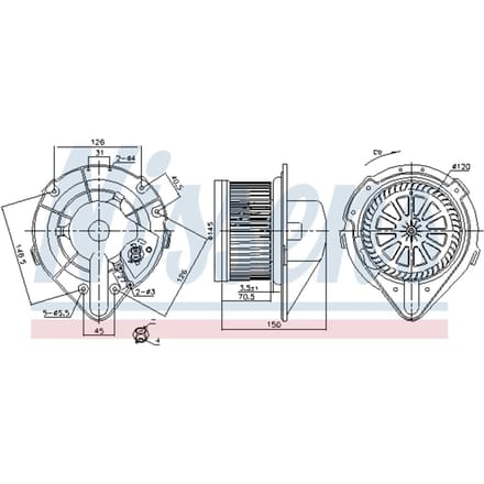 Interieurventilatie NISSENS 87798