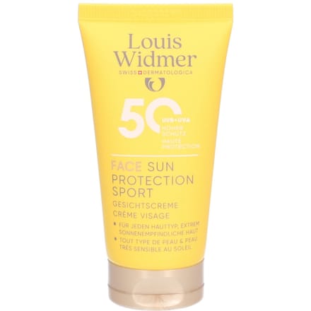 Louis Widmer Face Sun Protection Sport SPF50 | Zonder Parfum 50 Zonnecrème