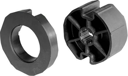 Adaptieset Ø 63x1 met doekgleuf voor type 2 buismotor
