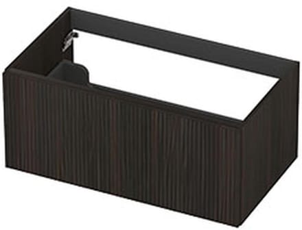 INK - Onderkast 1L Fineer Gefreesd Tbv Greep - 800x450x400 Mm - Matt Intens Black