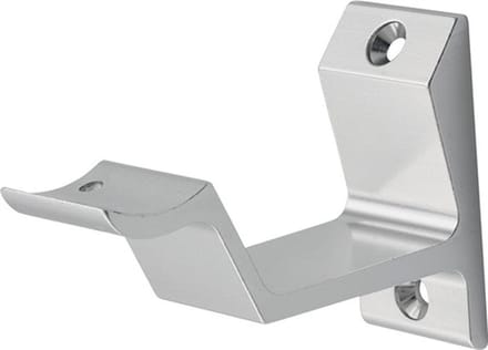 Handgreep Drager - Trapleuninghouder - Veiligheid Trap - Gebogen Design - 65mm Wandafstand - Zilver Geanodiseerd