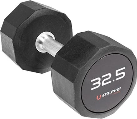 Olive Pro-style 32.5kg Dumbbell Zwart 32.5 kg