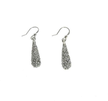 Behave - Oorbelhangers dames - Zilverkleur druppel chic - Avondstijl