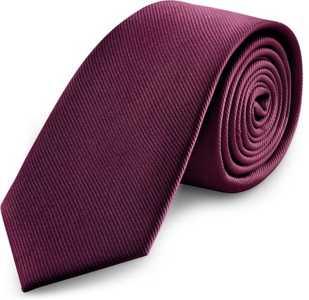 Karmozijnrode Grosgrain Stropdas van 8 cm