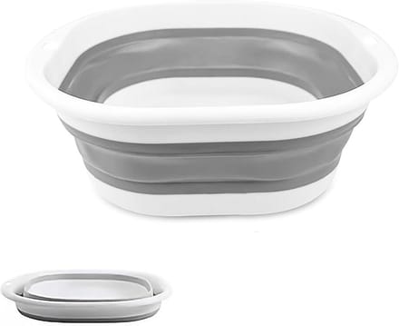 Allecto Plus - Opvouwbare waskom 32 cm - Draagbare spoelbak voor thuis en camping