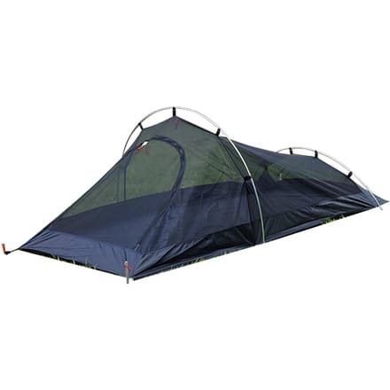 Mesh Backpacking Tent 1 Pers Ultralicht Aluminium Frame Kampeertent Buiten Klamboe zwart