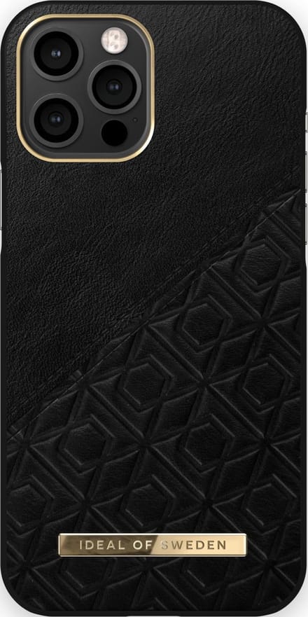 Ideal of Sweden Fashion Case Atelier iPhone 12 Pro Max Embossed Black